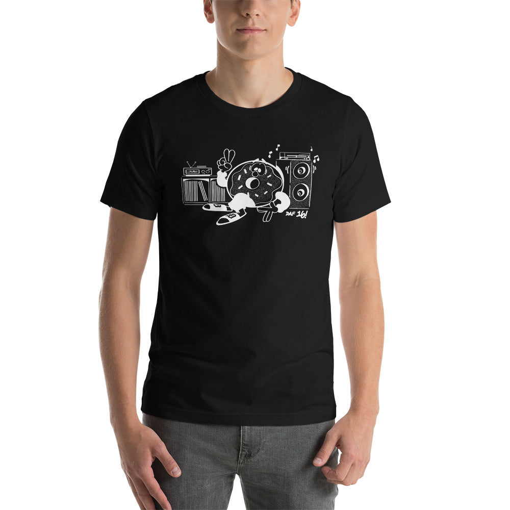 Donuts Are Forever 16 Unisex T-Shirt (Black)